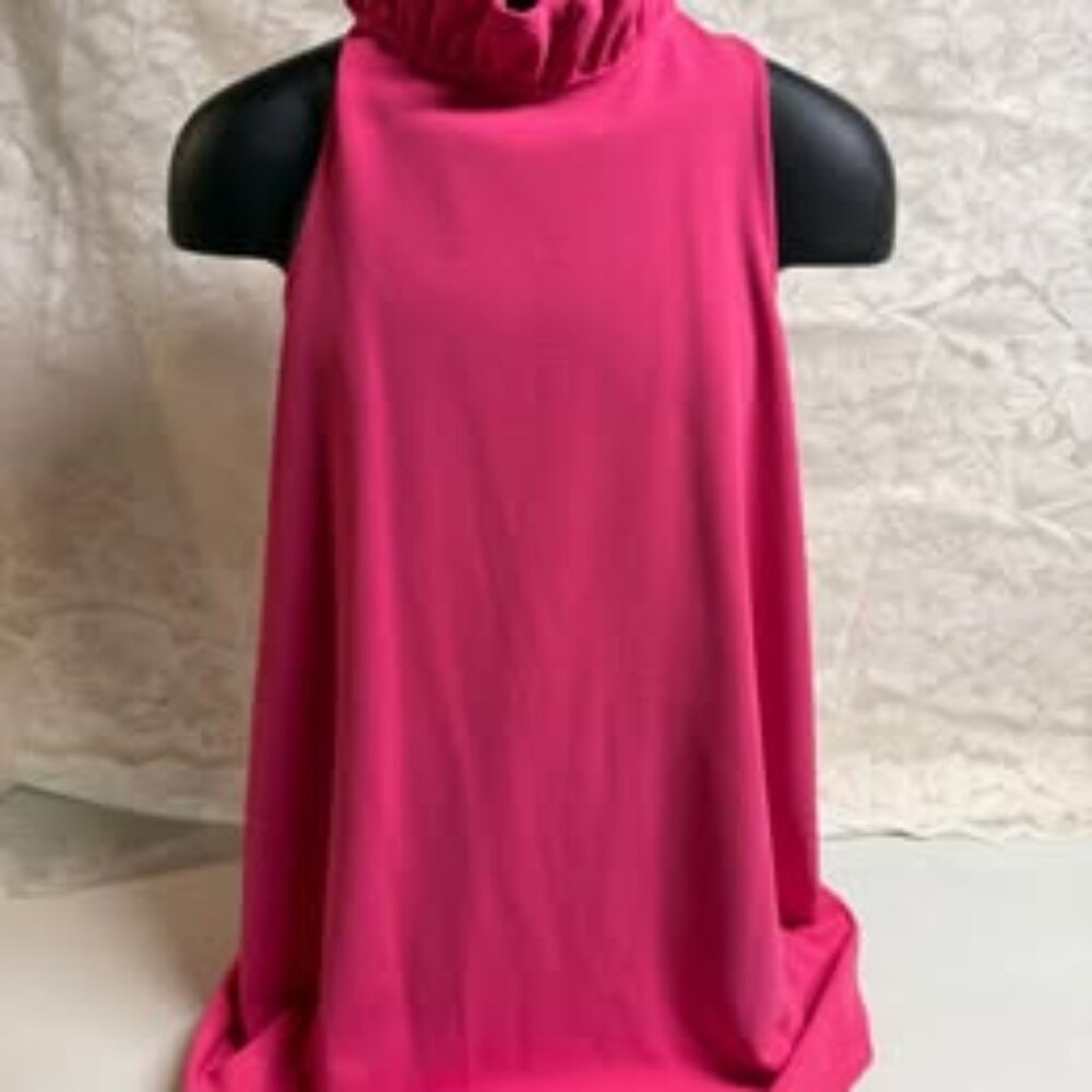 Pomander Place Blythe Dress — Pink, Size Small, Ruffle & Bow Back